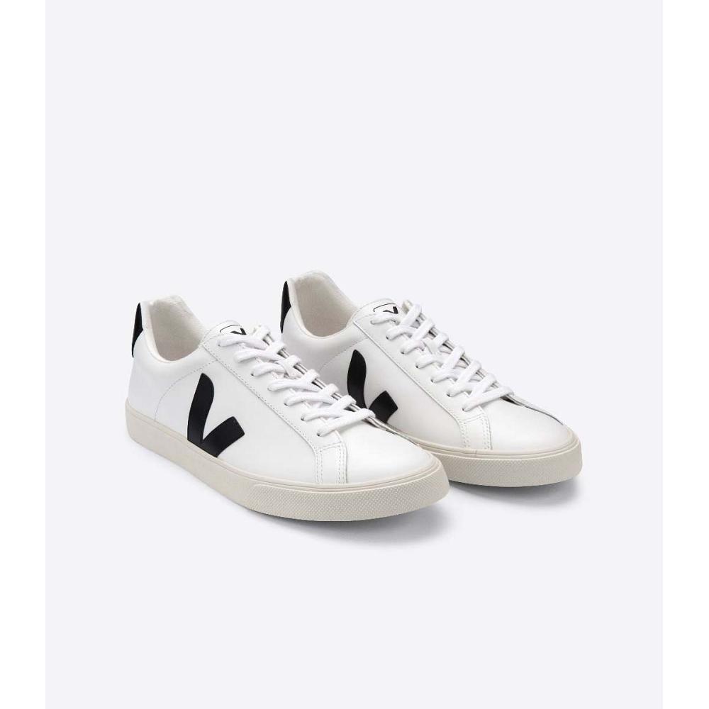 Veja ESPLAR LEATHER Tornacipő Férfi White/Black | HU 306LIS